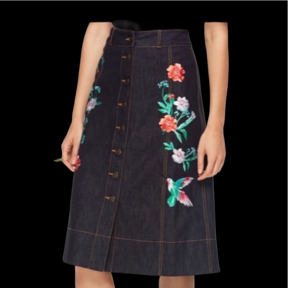 kate spade jean skirt